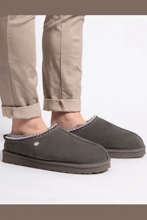 Just Sheepskin Mens Miles Swept Back Mule Slippers