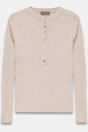 mint&berry Ribbed Polo Knit Topmedium