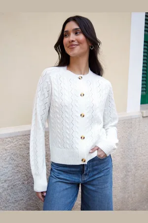 Threadbare Button Up Pointelle Knit Cardigan44
