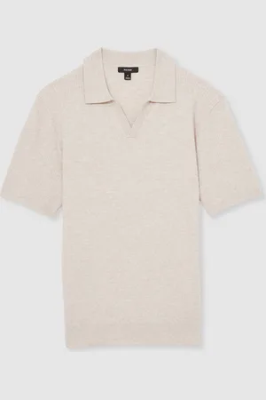 Reiss Tyne Open Collar Knit Polo-skjorterStor