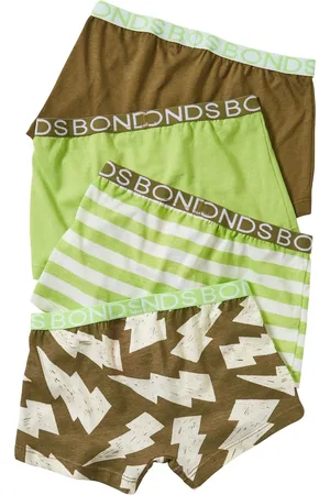 Bonds Green Stripe Trunks Boxers 4 Pack10 - 12 år (140 - 152cm)