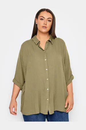 Evans Green Button Through Shirt50-52
