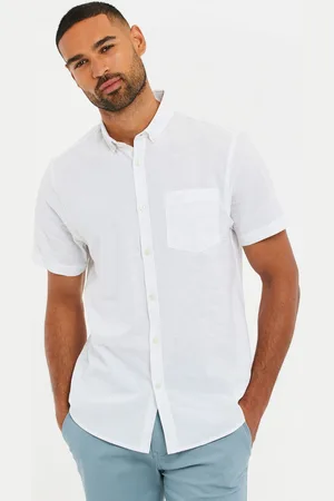 Threadbare Linen Blend Short Sleeve ShirtXXL
