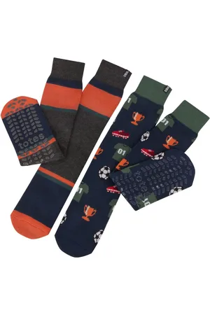 Totes Mens Original Winter Slipper Socks 2 PackEn