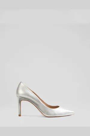 LK Bennett Floret Leather Stiletto Heel Court Shoeseu41