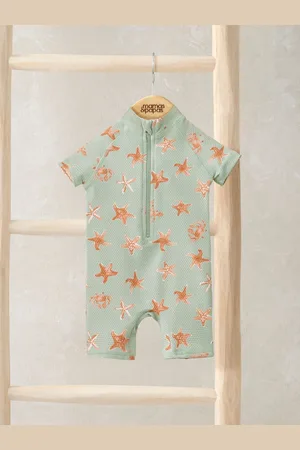 Mamas & Papas Green Star Fish Print Swimsuit8086cm