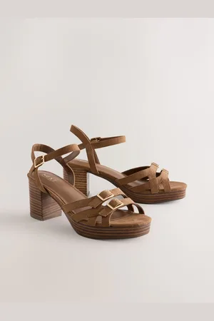 Next Forever Comfort Rund Toe Lav Strap Spænde Detail Platform Sandalereu37