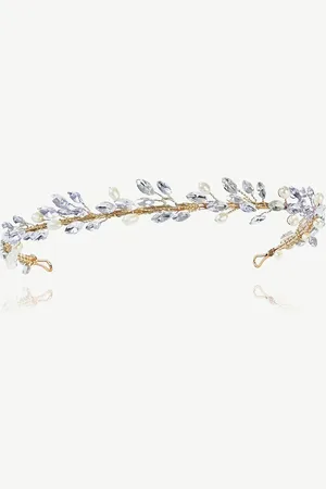 Ivory & Co Moonshine Crystal And Pearl Encrusted BandEn
