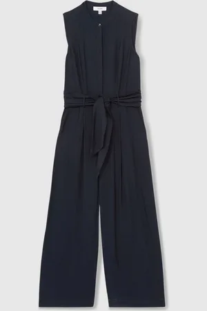 Reiss Raven Wide-Leg Belted Jumpsuit42