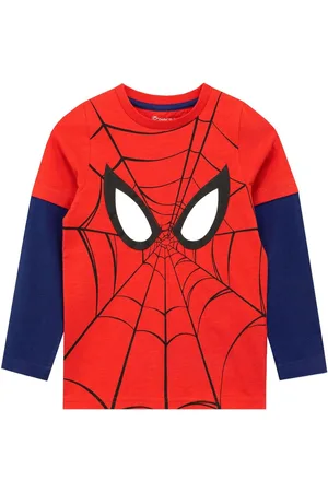 Character Spiderman Spiderman Long Sleeve 100% Cotton Top3 - 4 år (98 - 104cm)