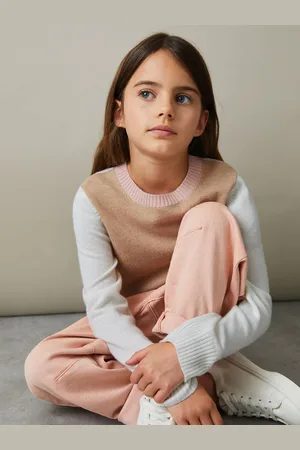 Reiss Audrey Wool Blend Stribet Rund hals Trøje9 - 10 år (134 - 140cm)