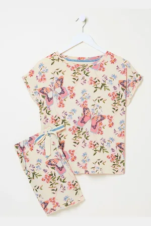 Fat Face FatFace Butterfly Pyjama Shorts SetM
