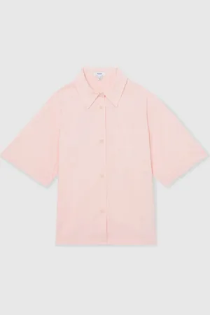Reiss Jordan Cotton 100% Cotton Short Sleeve Shirt44