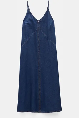 Hush Puppies Denim Maxi 100% Cotton Slip Dress40