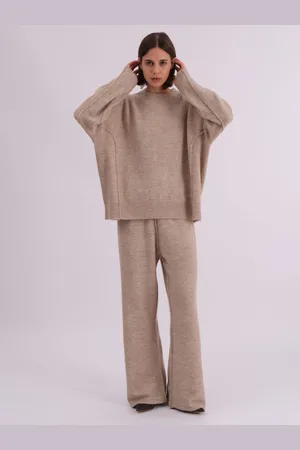 Religion Oversized Rick Crew Neck Jumper With Exposed Seams and Matching Trousers Set36