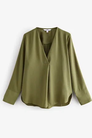Next Langærmet bluse med afslappet pasform34