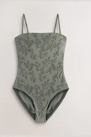 Next Embroidered Tummy Control Bandeau Swimsuit44