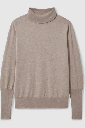 Reiss Wren Roll-Neck Jumper With CashmereL