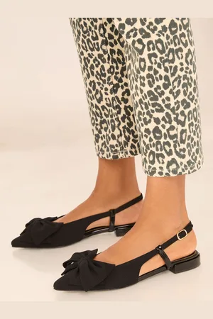 Lipsy London Flat Slingback Bow Ballet Pump Ballerinas