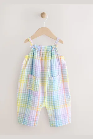 Next Baby 100% Cotton Woven Dungarees (0mths-3yrs)5662cm