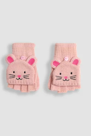 JoJo Maman Bébé Mouse Novelty Mittens With Fingers3 - 6 år (98 - 116cm)