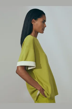 Reiss Tess Knitted Silk Blend Top with CashmereS