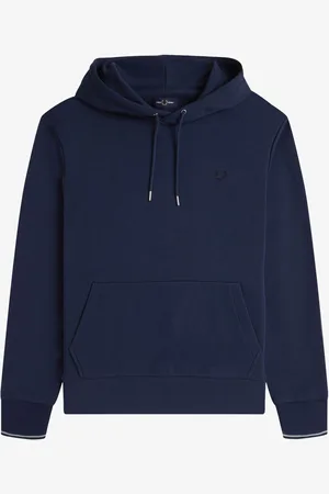 Fred Perry Tippet Overhead HættetrøjeStor
