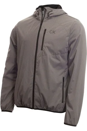 Calvin Klein Grå Vandtæt Ultron Hætte JakkeL