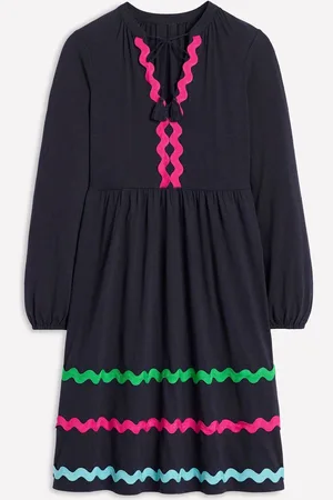 Boden 100% Cotton Corinna Ric Rac Jersey Dress38