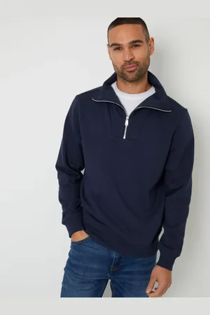 Threadbare Quarter Zip Højhalset Sweatshirt2X-Large