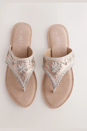 Next Forever Comfort Chunky Beaded Toe Thong Sandaler6