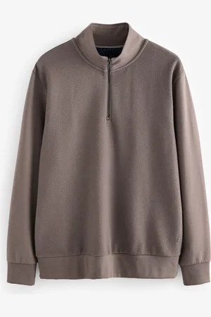 Next Quarter Zip Textured Funnel SweatshirtXL
