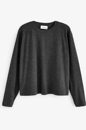 American Vintage Ypawood Long Sleeve Black T-ShirtXS-S
