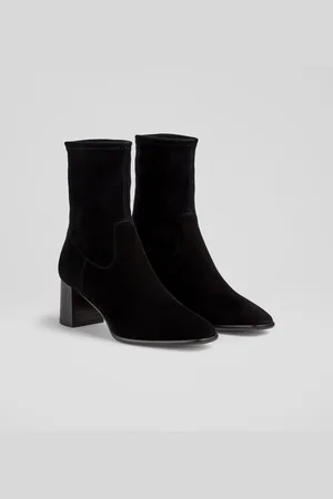 LK Bennett Harp Block Heel Stretch Ankle Boots