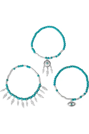 Bibi Bijoux Gold Tone Dreamcatcher Beaded Bracelet Seten