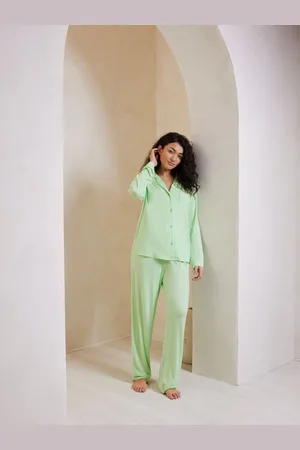 Chelsea Peers TENCEL Modal Long Button Up Pyjamas Set44