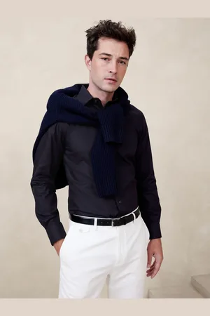 Banana Republic Slim Rynke-resistent Kjole-skjorteS