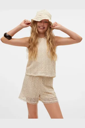 VERO MODA High Waist Lace Jersey Shorts116122cm