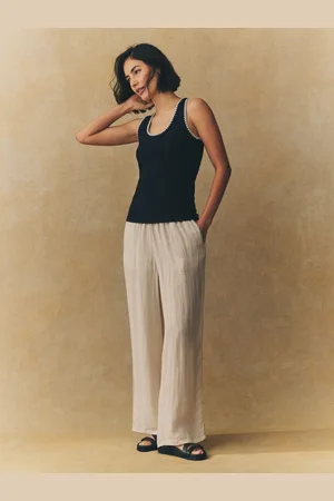Next Contast Knit Trim Scoop Neck Sleeveless Tank Vest Top44lille