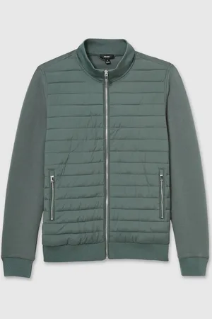 Reiss Freddie Interlock Hybrid Funnel-Neck JacketM