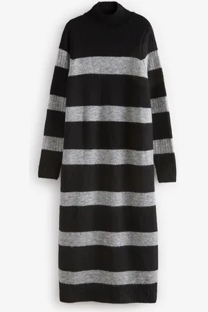 Next High Neck Long Sleeve Maxi Knitted Jumper DressL Høj