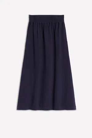 Boden Doublecloth Smocked 100% Cotton Midi Skirt40