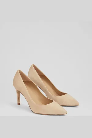 LK Bennett Floret Suede Pointed Toe Courts