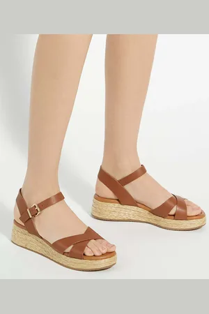Dune Littleton Cross Strap Rope Flatform Sandalseu41