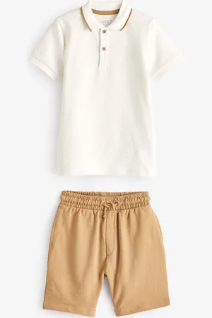 Next 100% Bomuld Kortærmet Polo og Shorts Sæt (3mdr.-7år)6 - 9 måneder (68 - 74cm)