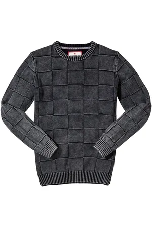 Joe Browns Acid Wash Checked 100% Organic Cotton Jumpermedium