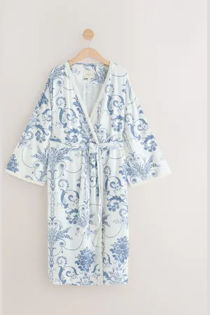 Laura Ashley Silk Dressing Gownmedium