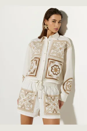 River Island Cutwork Linen Shirt36