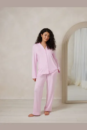Chelsea Peers TENCEL Modal Long Button Up Pyjamas Set42