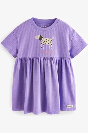 Next Short Sleeve 100% Cotton Dress (3mths-7yrs)2 - 3 år (92 - 98cm)